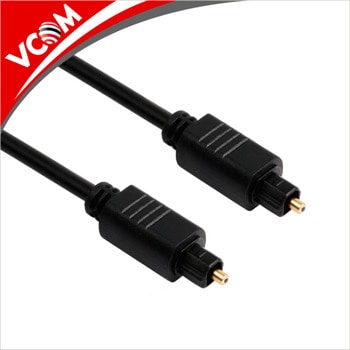 Оптичен кабел VCom CV905-2m, от Toslink(м) към Toslink(м), 2m, черен | JAR Computers VCom CV905-2m