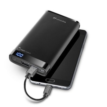 Външна батерия/power bank/ Cellular Line FreePower Manta, 12 000 mAh, Два USB изхода, черна | JAR Computers Cellular Line FreePower Mantra