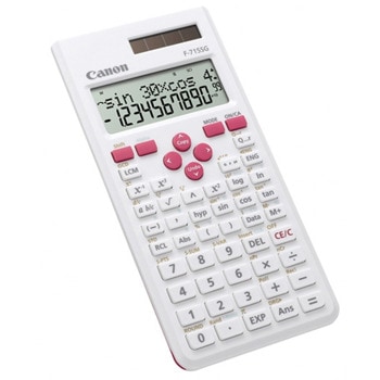 Калкулатор Canon F-715SG, 12 разряден дисплей, научен, 250 функции, корен квадратен, сума, процент, данъчни изчисления, памет, тригонометрични, параболични и хиперболични, автоматично изключване, бял | JAR Computers Canon F-715SG 12-разряден бял