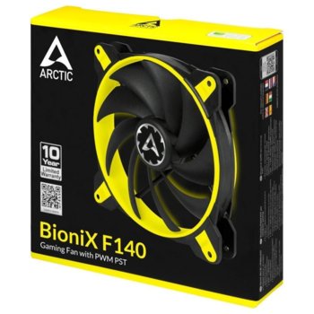 Вентилатор 120mm, Arctic BioniX F140 Yellow, 4-pin, 1800rpm | JAR Computers Arctic BioniX F140 Yellow (ACFAN00097A)