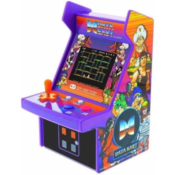 Мини ретро конзола My Arcade Data East 300+ Micro Player, 2.75" цветен екран, преносима, 300+ вградени игри, лилава | JAR Computers My Arcade Data East 300+ Micro Player