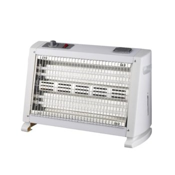Кварцова печка Sapir SP 1972 IFW, 2 степени на мощността, aвтоматично изключване при обръщане на уреда, вентилатор и овлажнител на въздуха, бяла | JAR Computers Sapir SP 1972 IFW