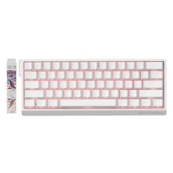 Клавиатура Madlions MAD 60 HE RGB, жична, механична, гейминг, Magnetic Linear суичове, RGB подсветка, бяла, USB | JAR Computers клавиатура madlions mad 60 he rgb бяла