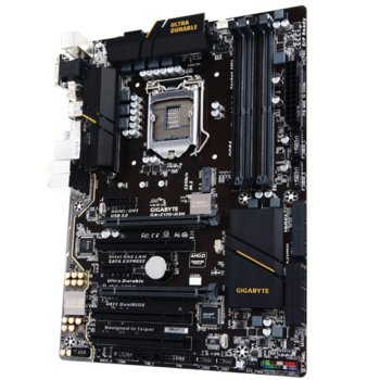 Дънна платка Gigabyte GA-Z170-D3H (rev 1.0), Z170, LGA1151, DDR4, PCI-E (HDMI&DVI)(CF), 6x SATA 6Gb/s, 3x SATA Express, 1x M.2 Socket, 4x USB 3.0, ATX | JAR Computers Gigabyte GA-Z170-D3H (rev. 1.0)