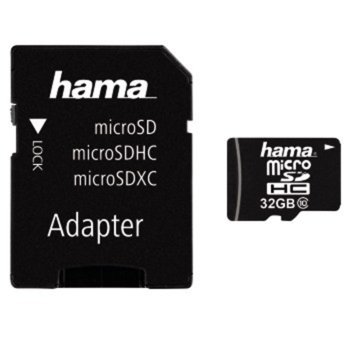 HAMA 32GB microSDHC Class10 +adapter