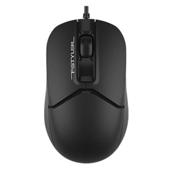 Мишка A4Tech FM12, оптична (1200dpi), USB, черна | JAR Computers A4Tech FM12 Black