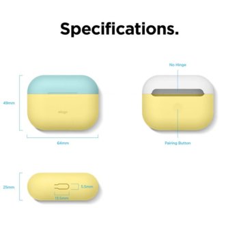 Elago Duo Silicone Airpods Pro EAPPDO-CYE-CBLLU