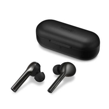 Слушалки Huawei CM-H1C, безжични, Bluetooth, микрофон, до 3 часа с едно зареждане, водоустойчиви, черни | JAR Computers Huawei CM-H1C