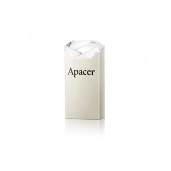 Памет 16GB USB Flash Drive, Apacer AH111, Crystal, USB 2.0, сребриста | JAR Computers 16GB Apacer AH111 Crystal AP16GAH111CR-1