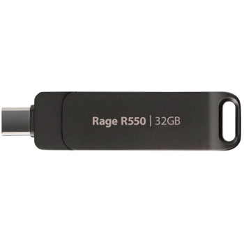 Памет 32GB USB Flash Drive, Patriot Rage R550, USB 3.2 Gen 1 Type-A + Type-C, черна | JAR Computers Patriot Rage R550 32GB PE32GR550DSAD