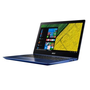 Лаптоп Acer Swift 3 SF314-52-311U (NX.GPLEX.013)(син) с подарък Аcer 14" Protectiv Sleeve сив, двуядрен Kaby Lake Intel Core i3-7130U 2.70 GHz, 14" (35.56 cm) Full HD IPS Display, (HDMI), 4GB, 256GB SSD, 1x USB Type-C, Windows 10, 1.80kg | JAR Computers Acer Swift 3 SF314-52-311U NX.GPLEX.013 + Sleeve