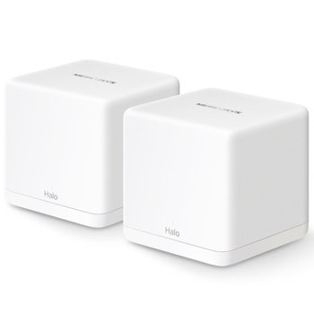 Мрежеста система Mercusys Halo H60X (2-pack), 1500Mbps, 2.4GHz (300Mbps)/ 5GHz (1201Mbps), Wireless AX, 3x WAN/LAN 10/100/1000Mbps, 2x LAN 10/100/1000 | JAR Computers Mercusys Halo H60X(2-pack)