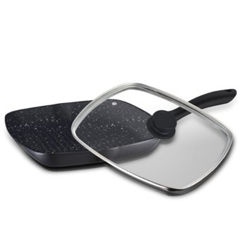 Грил тиган Zephyr ZP 4316 M28C, 28 cm диаметър, гранитно незалепващо покритие, черен | JAR Computers Грил тиган ZEPHYR ZP 4316 M28C 28 см