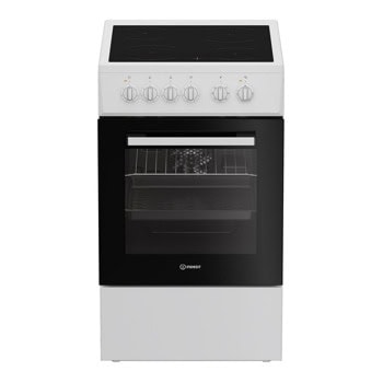 Готварска печка Indesit I5V8PMW, клас A, 55л. обем, 4 нагревателни зони, 8 функции, бяла | JAR Computers Indesit I5V8PMW