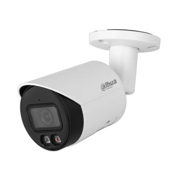 IP камера Dahua IPC-HFW2449S-S-IL-0360B, насочена "bullet" камера, 4Mpix(2688x1520@30fps), 3.6mm обектив, H.265+/H.265/H.264+/H.264/MJPEG, IR осветеност (до 30m), външна IP67, PoE, microSD слот до 256GB, микрофон | JAR Computers Dahua IPC-HFW2449S-S-IL-0360B