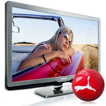 Телевизор 40" (101.6 cm) PHILIPS 40PFL9704H +подарък футболна топка PUMA, FULL HD LED, Ambilight Spectra 3, 1ms, 5 000 000:1, 500cd/m2, 5xHDM & D-Sub, RJ45 (DLNA), Incredible Surround™ 2x15W, 2г. | JAR Computers 40" (101.6 cm) PHILIPS 40PFL9704H +подарък футбо…