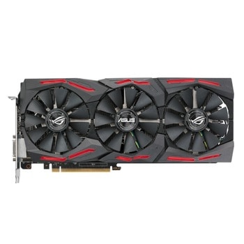Видео карта nVidia GF GTX 1080 Ti, 11GB, Asus ROG STRIX Gaming (употребяван/refurbished), PCI-E 3.0, GDDR5X, 352-bit, DisplayPort, HDMI, DVI | JAR Computers Asus ROG-STRIX-GTX1080TI-11G-GAMING refurbished