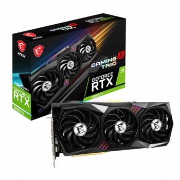 Видео карта Nvidia GeForce RTX 3080 Ti, 12GB, MSI Gaming X Trio (912-V389-245), PCI-E 4.0, GDDR6X, 384-bit, DP, HDMI, LHR | JAR Computers GeForce RTX 3080 Ti Gaming X Trio