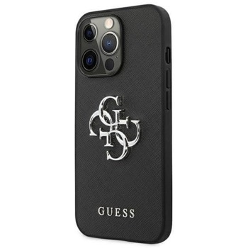 Guess Saffiano 4G Metal Logo Leather Hard Case