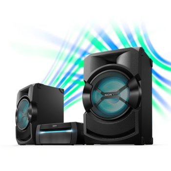 Аудио система Sony SHAKE-X30D. 2.0, парти светлини, HDMI, USB, Bluetooth, NFC, AUX, CD, DVD, черна image