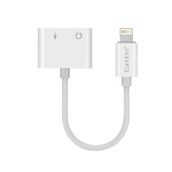 Преходник Earldom ЕТ-ОТ33, Lightning (м) към 2 x Lightning (ж), 13см, бял | JAR Computers Преходник Earldom ЕТ-ОТ33
