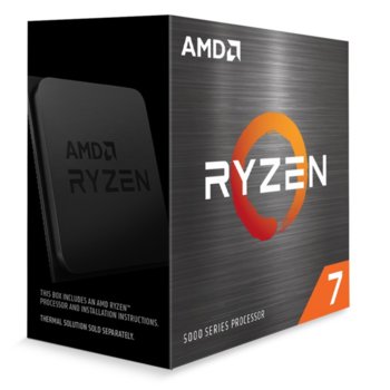 Процесор AMD Ryzen 7 5800X, осемядрен (3.8/4.7GHz, 32MB Cache, AM4) BOX, без охлаждане | JAR Computers AMD Ryzen 7 5800X 100-100000063WOF 730143312714