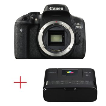 Canon EOS 750D Body + Canon SELPHY CP1200