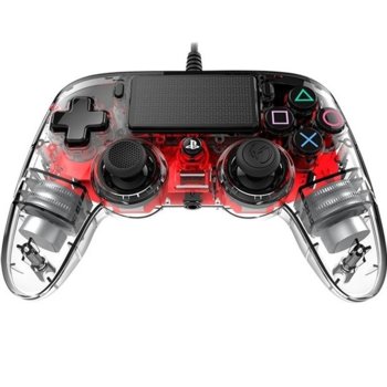 Nacon PS4 - Wired Illuminated crystal red