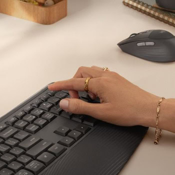 logitech signature comfort plus mk880 черни