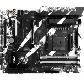 Дънна платка MSI X370 Krait Gaming, X370, AM4, DDR4, PCI-E (HDMI&DVI)(SLi&CF), 6x SATA3 6.0 Gb/s, 1x M.2 Socket, 6x USB 3.1, ATX | JAR Computers MSI X370 Krait Gaming