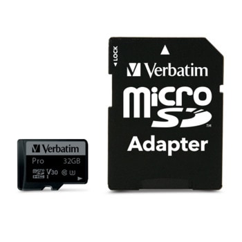 Verbatim micro SDHC 32GB Pro Class 10 UHS I