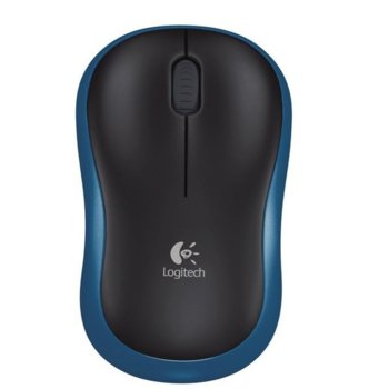 Мишка Logitech M185, оптична (1000 dpi), безжична, USB, синя | JAR Computers Logitech M185 Blue