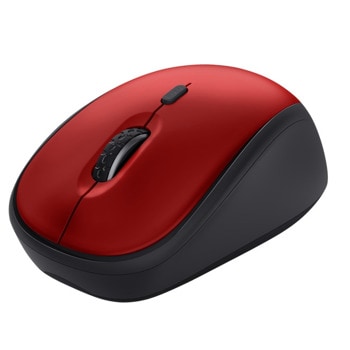 Мишка Trust Yvi+ Red, оптична (1600 dpi), безжична, USB, червена | JAR Computers Trust Yvi+ Red 24550