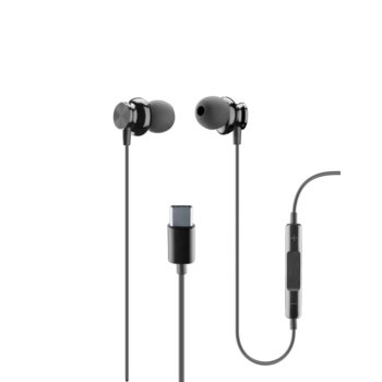 Слушалки Audio Quality lab Sparrow, Type-C, микрофон, черни | JAR Computers Стерео слушалки с микрофон Type-C вход Sparrow