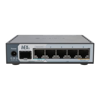 Рутер MikroTik hEX S (2025) E60iUGS, 5х 10/100/1000Mbps LAN, 1x SFP, 512MB RAM, 128MB Flash памет, 1x USB 3.0 | JAR Computers MikroTik hEX S (2025) E60iUGS