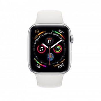 Apple Watch Series 4, 40mm Silver White Sport Band