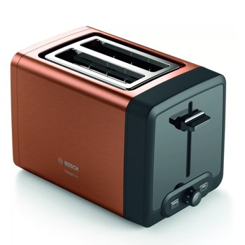 Тостер Bosch TAT4P429, 2 филии, функция размразяване, функция загряване, 970W, кафяв | JAR Computers Bosch TAT4P429