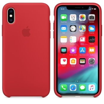 Apple iPhone XS Silicone Case - (PRODUCT) RED