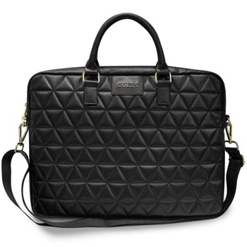 Чанта за лаптоп Guess Quilted Laptop Bag (GUCB15QLBK), до 16" (40.64 cm), черна | JAR Computers Guess Quilted Laptop Bag GUCB15QLBK
