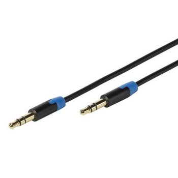 Аудио кабел Vivanco 41904, от Jack(м) 3.5mm към Jack(м) 3.5mm, 1.2m, черен | JAR Computers Vivanco 41904 Jack(м) 3.5mm към Jack(м) 3.5mm 1.2m