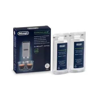 Препарат за отстраняване на котлен камък DeLonghi EcoDecalk (DLSC200), 2x100ml | JAR Computers DeLonghi DLSC200 EcoDecalk 2x100ml AS00006365