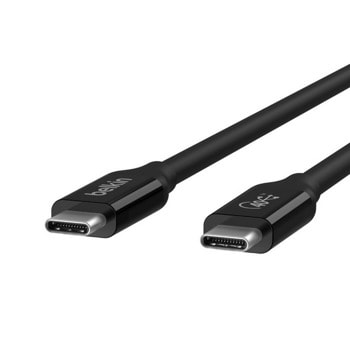 Кабел Belkin USB 4 C м to USB 4 C м 0.8m black