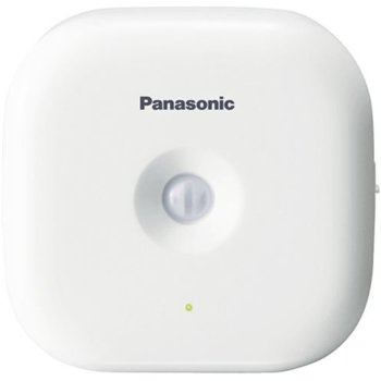 Датчик за движение Panasonic KX-HNS102FXW, със система "умен дом" за контрол в дома, външен/вътрешен обхват 300/50м, разстояние за засичане 5м, настройка за чувствителност, бял image