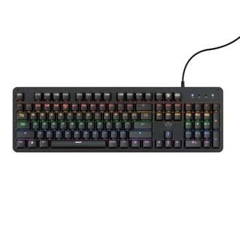 Клавиатура Trust GXT 863 Mazz, гейминг, механична, подсветка, черна, USB image