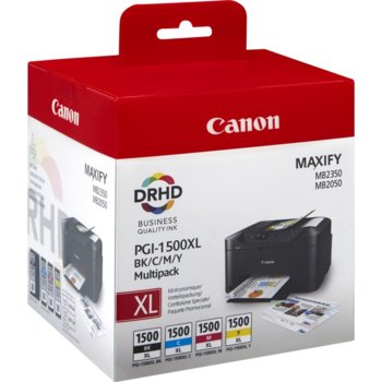 Canon Ink PGI-1500XL BK/C/M/Y Pack+ Calculator