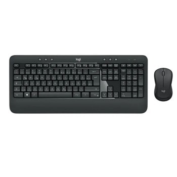 Комплект клавиатура и мишка Logitech MK540 Advanced Deutsch Qwertz (920-008675), безжични, USB (клавиатура)/Bluetooth 4.0 (мишка), немска подредба на клавиатурата, черни image