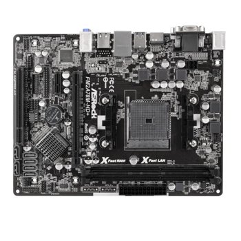 Дънна платка ASRock FM2A78M-HD+, AMD A78 FCH, FM2+, DDR3 1866, PCI-E 3.0 (HDMI&DVI), SB5.1, Lan1000, 6x SATA3 6Gb/s RAID,0,1,10, 2x USB 3.0, mATX, Bulk | JAR Computers ASRock FM2A78M-HD+ Bulk