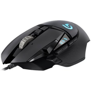 Мишка Logitech G502 Proteus Spectrum, оптична (12000 dpi), USB, черна, 11 програмируеми бутонa, пpoгpaмиpyeмa RGВ пoдcвeткa | JAR Computers Logitech G502 Proteus Spectrum 910-004617