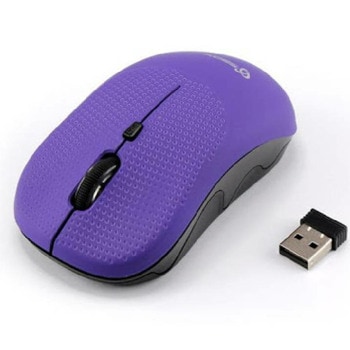 Мишка SBOX WM-106 Plum Purple (PMS00342), оптична(1600dpi), безжична, USB, лилава image