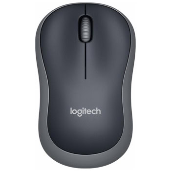 Мишка Logitech M185, оптична (1000 dpi), безжична, USB, сива | JAR Computers Logitech M185